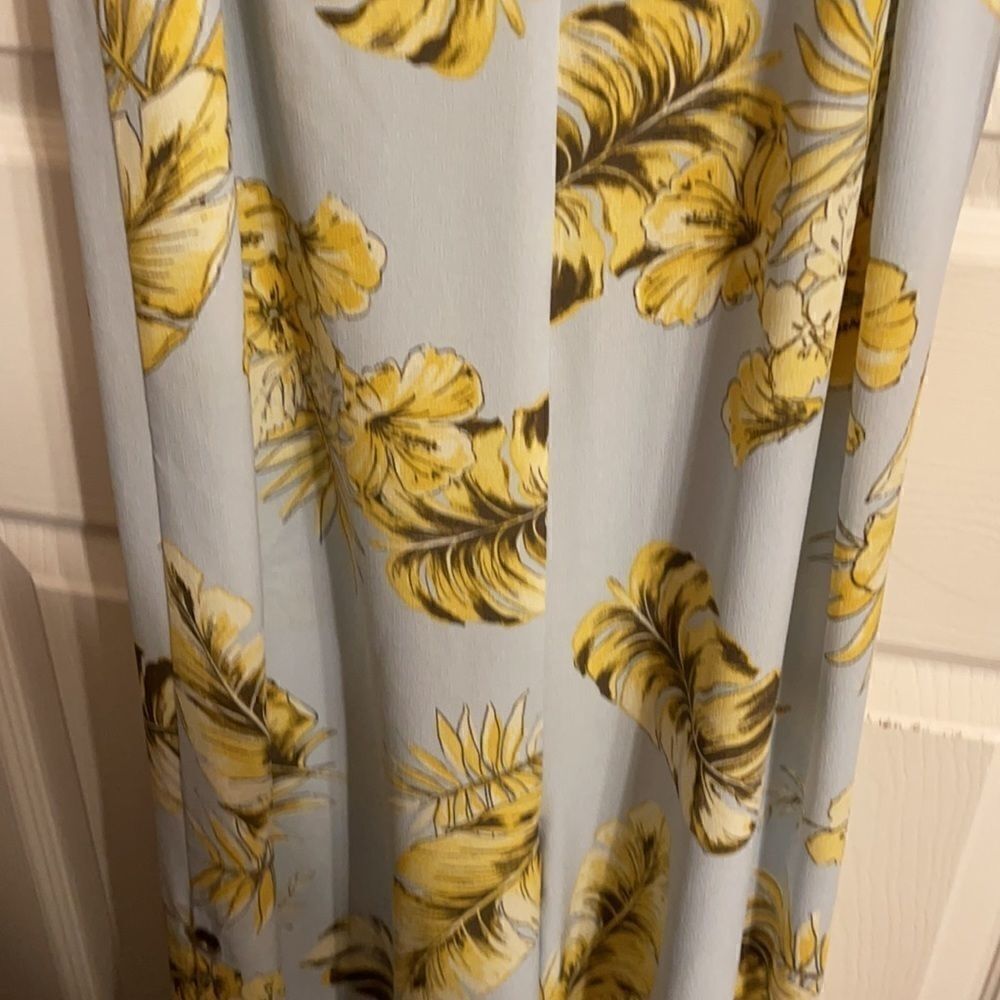 Mad For Love Blue with leaves Jumpsuit New - Picture 5 of 16
